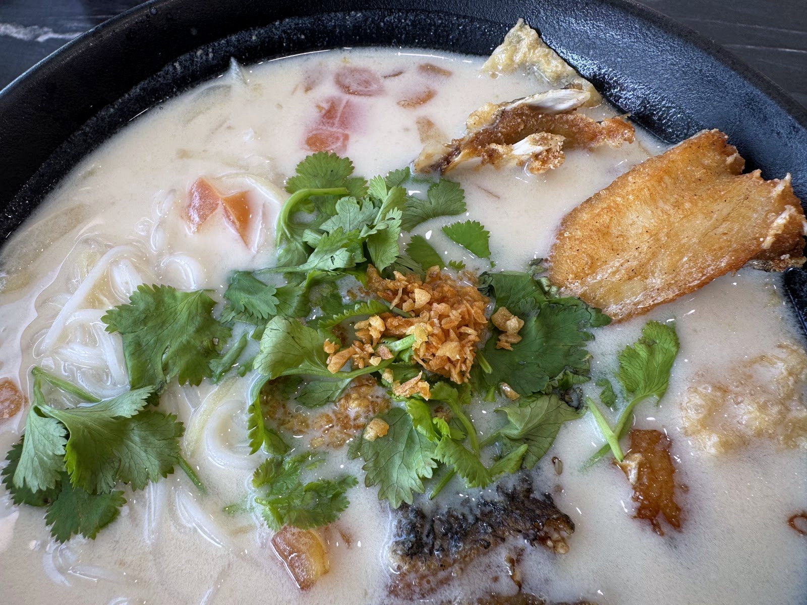 The milky broth is the reason we drive here